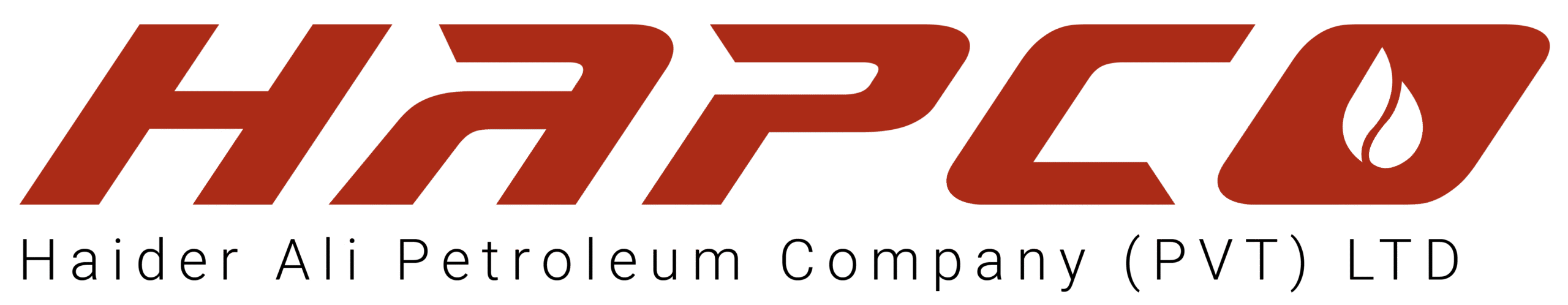Hapco logo in red color